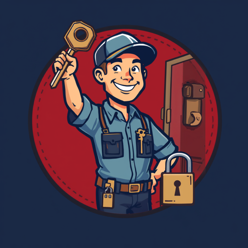 Locksmith Emergency mascot logo
